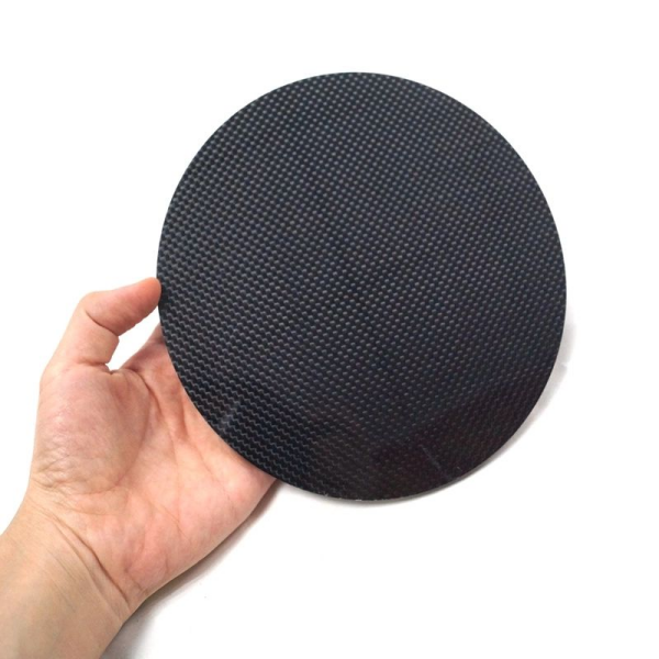 Carbon fiber plate with drilled mounting holes