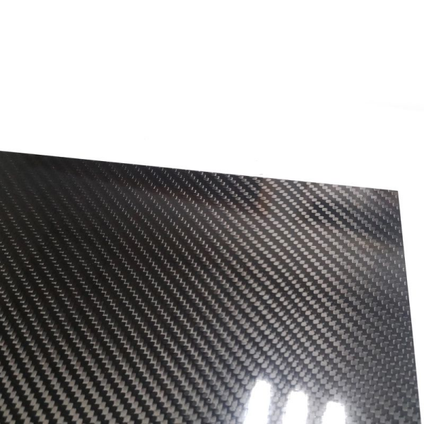 Carbon fiber panel for exhibition display