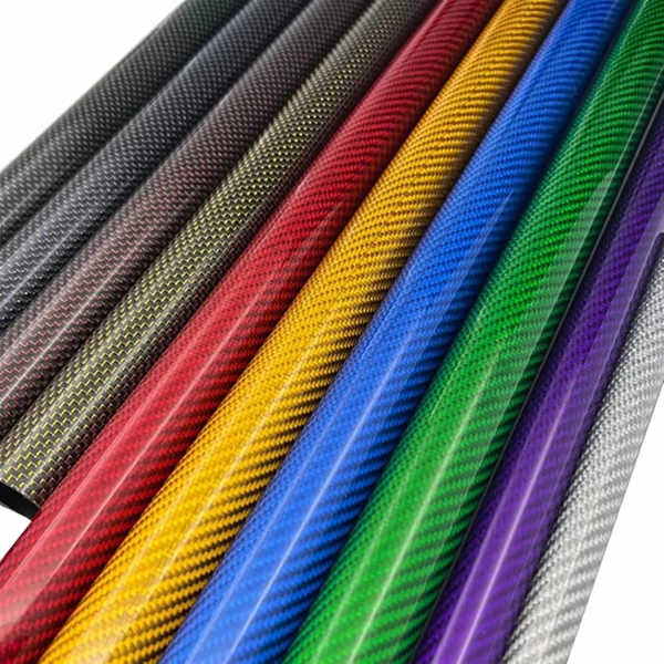 Carbon fiber pipe cross section view
