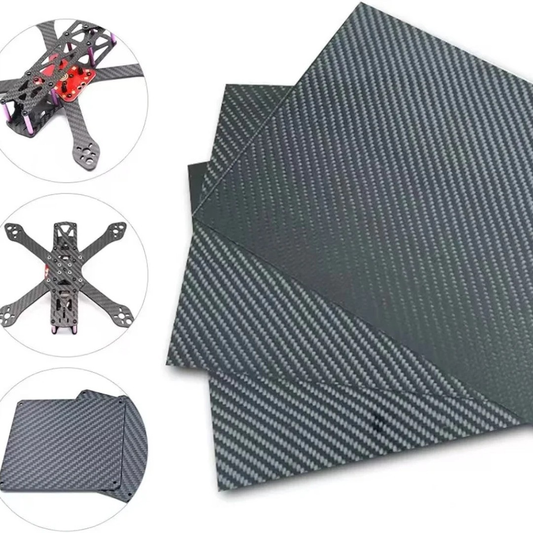 CNC Service, 3K Carbon Fiber Sheet Customization, T300 Drone Frame Accessories, Carbon Fiber Composite Material Sheet