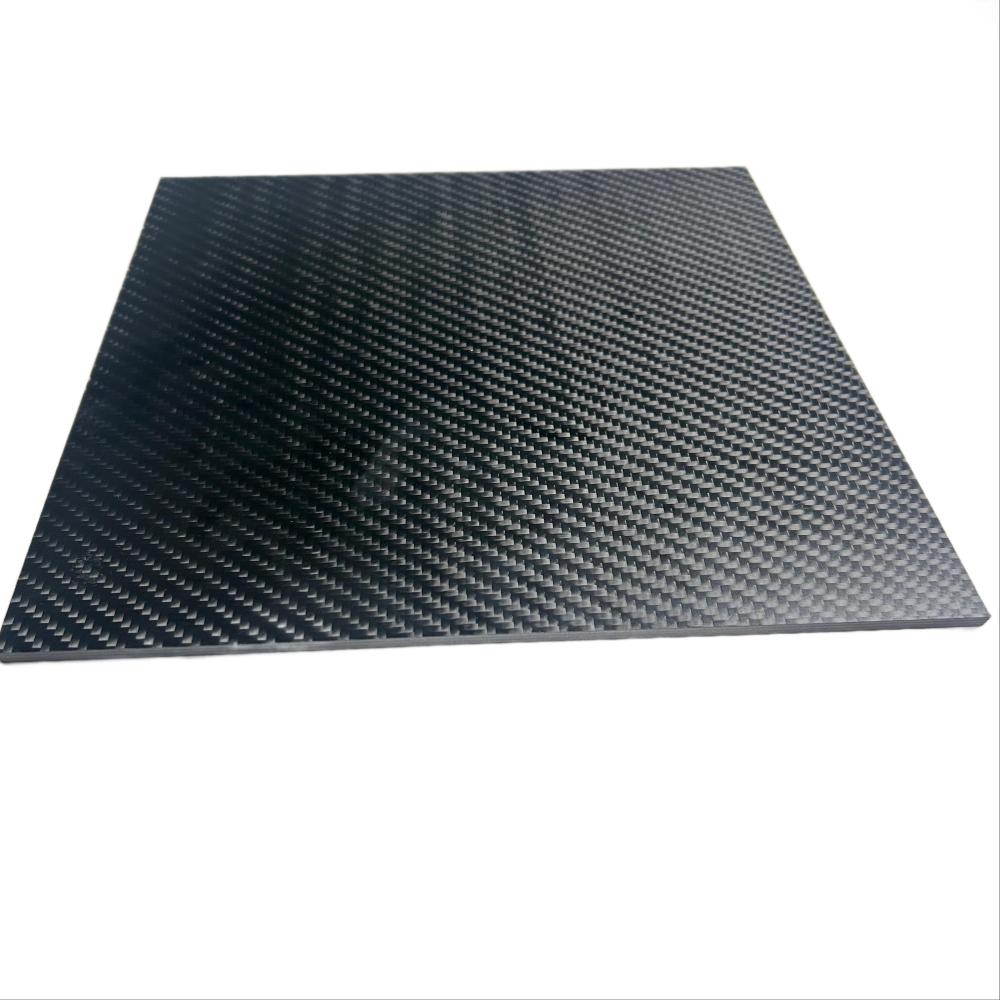 Carbon fiber panel with glossy epoxy coating